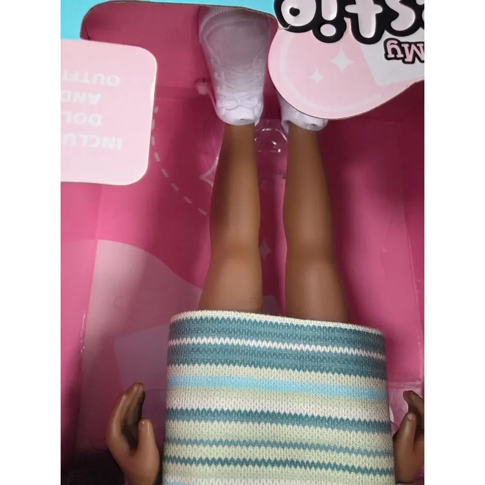 Jakks Pacific Be My Bestie 18-inch Charlie Dark Skin Brown Hair Girl Doll NEW